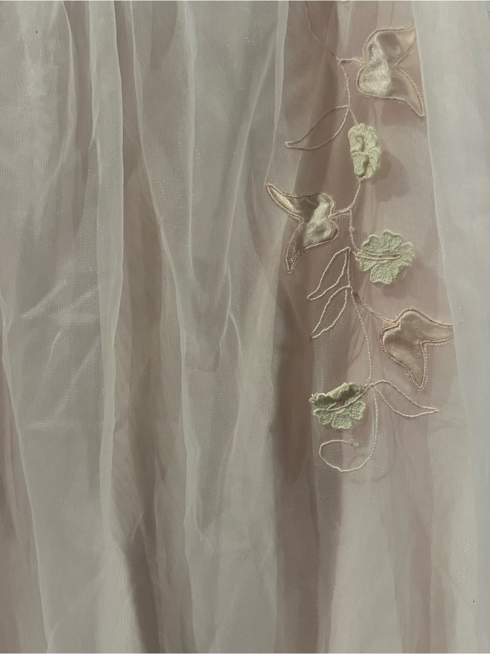 Vintage 1960s Style Sheer Chiffon Babydoll Nightgown - Picture 3 of 6